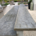 kitchen concrete counter outdoors